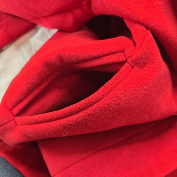 Zara Women's Size Medium Red Wool Duffel Hooded Jacket - Picture 4 of 9